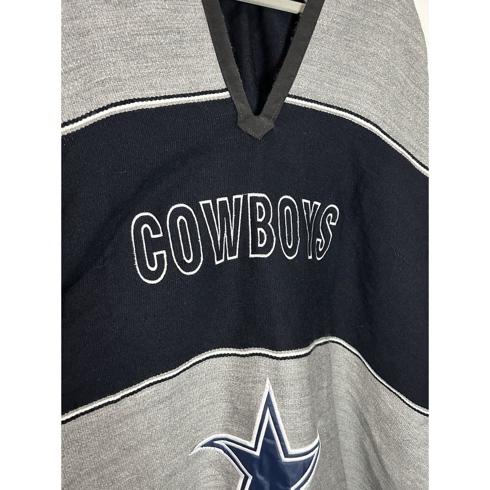 Dallas Cowboys Football Team Poncho  Handmade Sarape Jorongo Warm Embroidered - Picture 2 of 6
